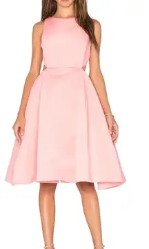 Halston Heritage Cut Out Dress Parfait Pink Fit & Flare Size 6‎