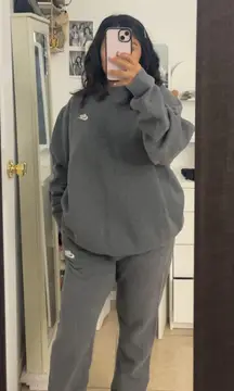 Gray Two Piece Sweat Set