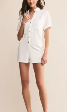Z Supply Terry Cloth Romper Lounge White