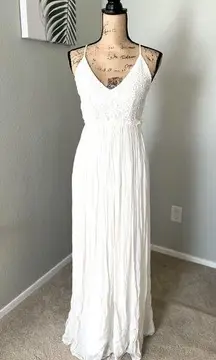 Floor length White Dress