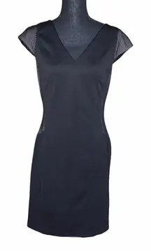 Side Mesh Sheath Dress