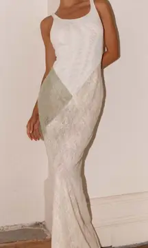 NWT Peppermayo Exclusive Twilight Dreams Lace Maxi Dress