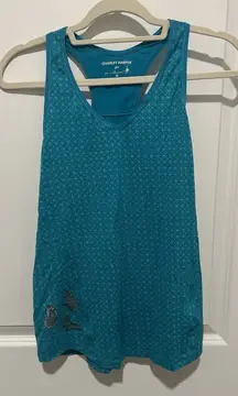 Charley Harper Smartwool Racerback Women's Tank Medium Blue Geometric 100% Wool