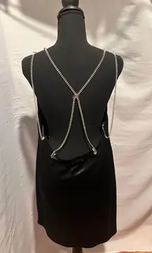 Rue 21 Black Cocktail Dress With Rhinestone Straps