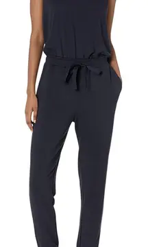 ER Daily Ritual Jumpsuit Sleeveless Drawstring Waist‎ Black Casual Size S