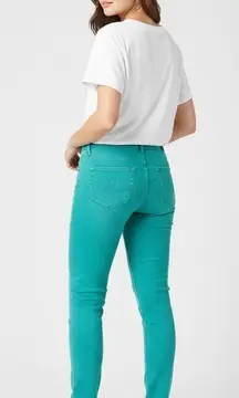 Lilly Pulitzer Green Worth Skinny Jeans Size 8