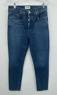 Agolde Women's Nico High Rise Slim Jeans Button Fly A093F-1046 Size 28