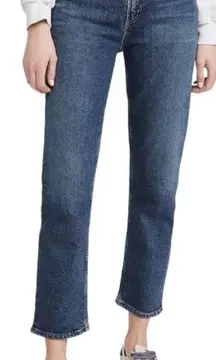AGOLDE TUCKERNUCK HIGH RISE WILDER BLUE STRETCHY JEANS 24