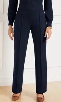 NWOT Talbots Navy Pull On Ponte Pant Size Small Pockets