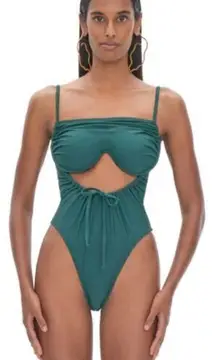 Andrea Iyamah Tiaca One Piece Swimsuit Green Size Small / US 4-6