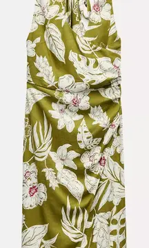 Zara Olive Floral Maxi Dress