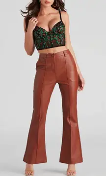 Windsor Flare Leather Pants