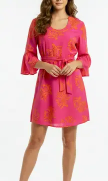 Escapada Dress Coral Reef Tropical Sheath Mini Purple XS Party Vacation Coastal