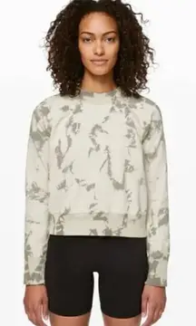 Lululemon Ready to Roll Crew in Shibori Dove Grey Cement Grey