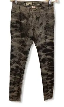 Mossimo Black Gray Tye-Dye‎ Jeggings