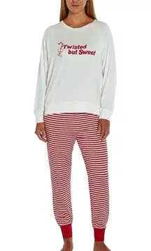 Wildfox Twisted but Sweet Christmas Intimates Set Women’s Red & White Size XS