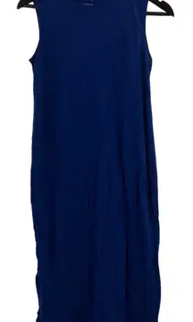 Everlane Blue Cotton Tee Shirt Dress Midi Size‎ XS FLAW New