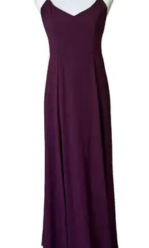 Show Me Your Mumu Godshaw Goddess Merlot Gown Dress Open Back Size Medium