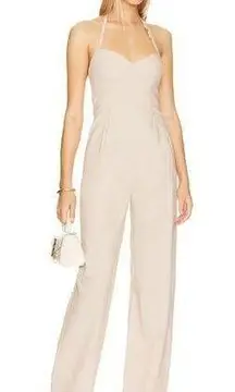 Lovers and Friends Cinzia Jumpsuit in Beige Neutral XS