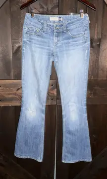 Anchor Blue Est 81 Boot Daisy Stretch Denim Jeans Women's Sz 3
