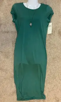 Sea green form fitting dress