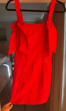 TCEC Dress Mini Red Bow Straps