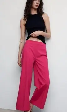 MANGO Culottes hot pink pants sz 8