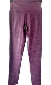 Aerie Offline The Hugger High Waisted Purple Crackle‎ Leggings Small SHORT
