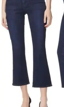 J brand Selena Mid Rise Crop Boot Jeans Dark Wash Indigo Blue Denim 28 Flare Leg