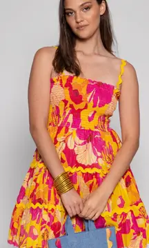 Sundress TEA Mini Dress in Floral Print size XS/S