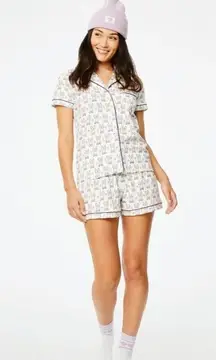 Roller Rabbit Celebration Bunnies Polo Pajama Set Size P