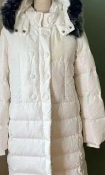 Women's Hooded Thickened Long Down Jacket Maxi Down Parka Puffer Coat, size L