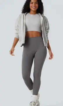 NWT HALARA OneForm Seamless Flow High Waisted Booty Scrunch Yoga Leggings Gray