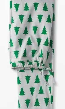 Hanna Andersson 100% Cotton Flannel Grey Christmas Pajama Bottoms Womens Size XS