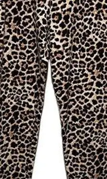 White Birch Leopard Print Leggings Brown Black Size Small