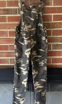 Camo Overalls Skinny Leg Adjustable Straps Size 1/2