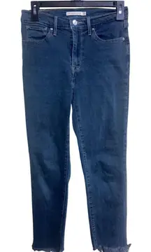 444. Levi’s 724 high rise straight leg ankle jeans size 27