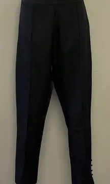 Pretty Little Thing Black Silky Side Zip Pants- Size 6