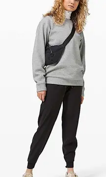 Lululemon Athletica All Yours Crew Bubble Dot  Heather Core Grey Cream Size 6