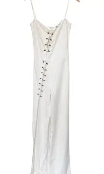 Revolve H.ours Alba White Jumpsuit Sz M