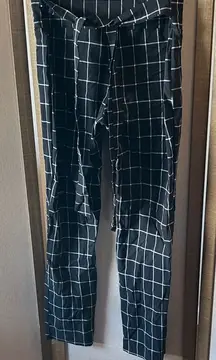Rainbow Black and White Checkered slacks xl