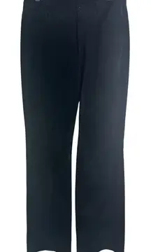 Vintage Black Leather Pants 100% Pig Suede High Waist Bootcut Flare Western 10