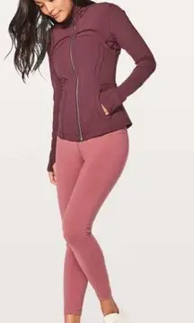 LULULEMON Special Edition Define Jacket Luxtreme Redwood Pleated Size 4 VEUC