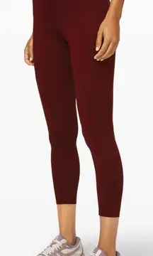 Lululemon Women's To The Beat Tight 24" Leggings Garnet 6 High-Waisted Very GUC