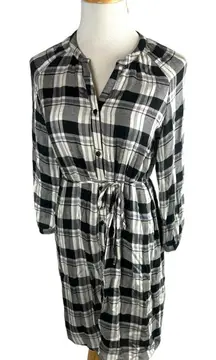 Collective Concept Plaid‎ Button Down Dress Medium Duster