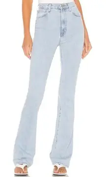 J. Crew High Rise Runway Bootcut Raw Hem Jeans in Gigi Raze Blue 25