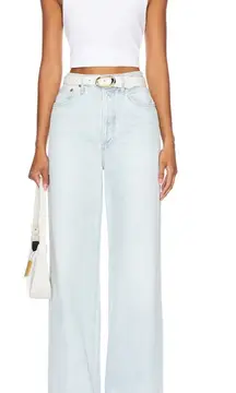 Agolde Dame High Rise Wide Leg Jeans