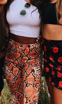 Reptile Flare Pants