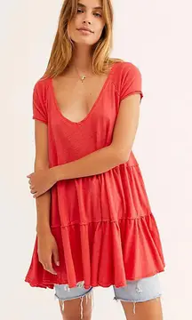 We The Free Red Sunshine In The Rain Babydoll - Size - Small