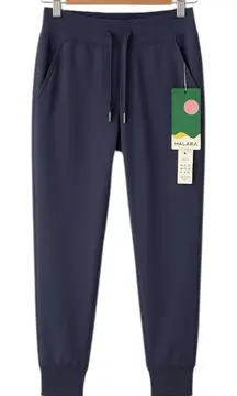 HALARA - NWT Play It My Way Ribbed Track Pants Blue Sz M